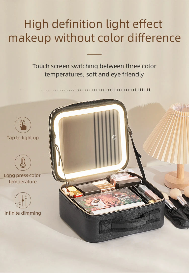 Beauty Reformation Travel Make up Bag WithAdjustableDividers