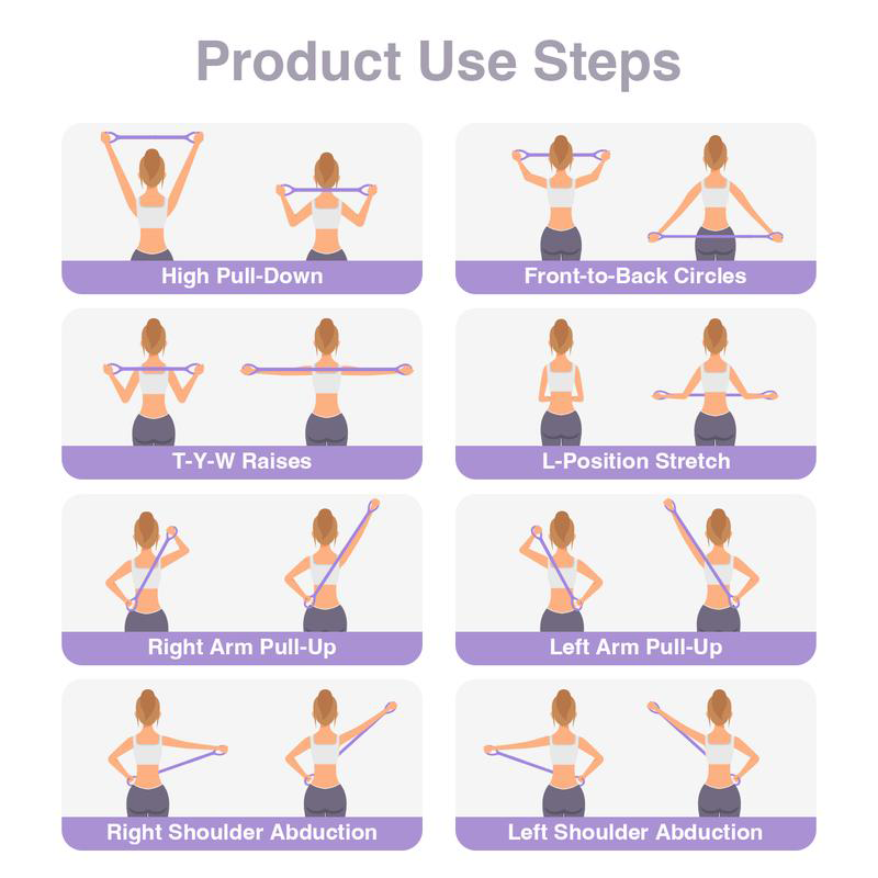 Figure 8 Silicone Resistance Band, Women Home Workout