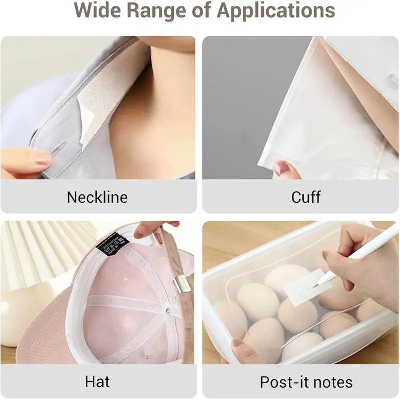 2 Rolls Invisible Sweat Pads & Collar Protectors for Shirts โ Unisex Sweat Guard