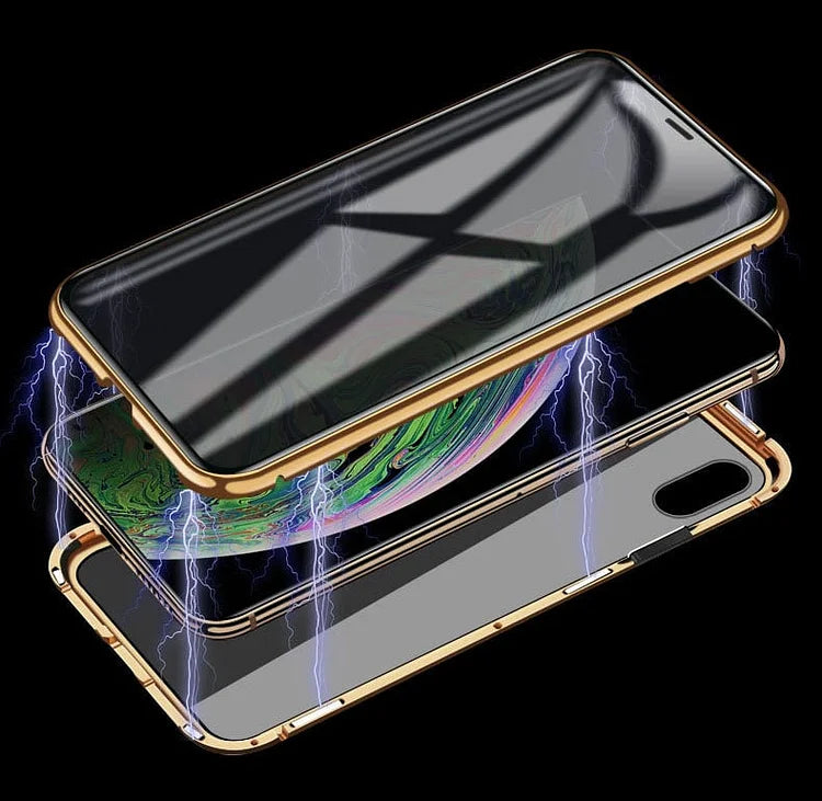 Iphone Anti-Peep Screen Protector Magnetic Case