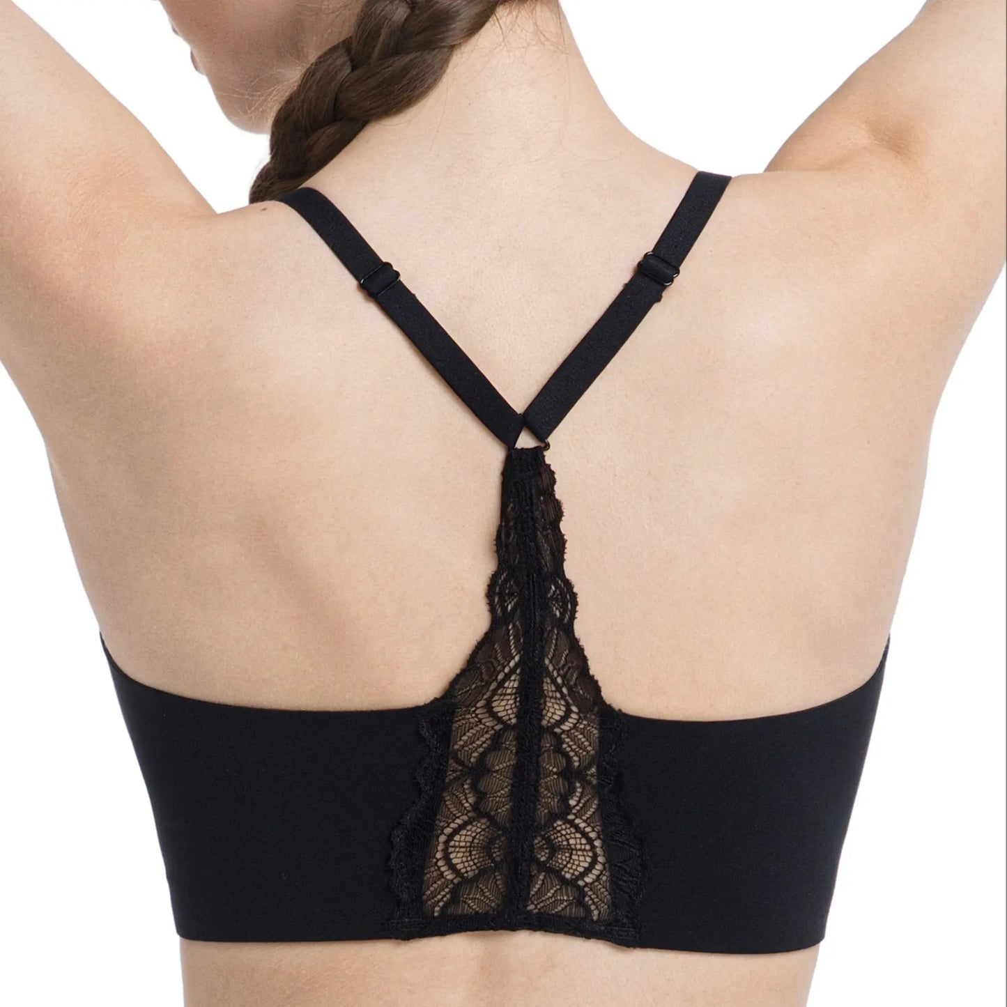 Lusait Lace Jelly Bra Bralettes for Women | Seamless Wireless Deep V