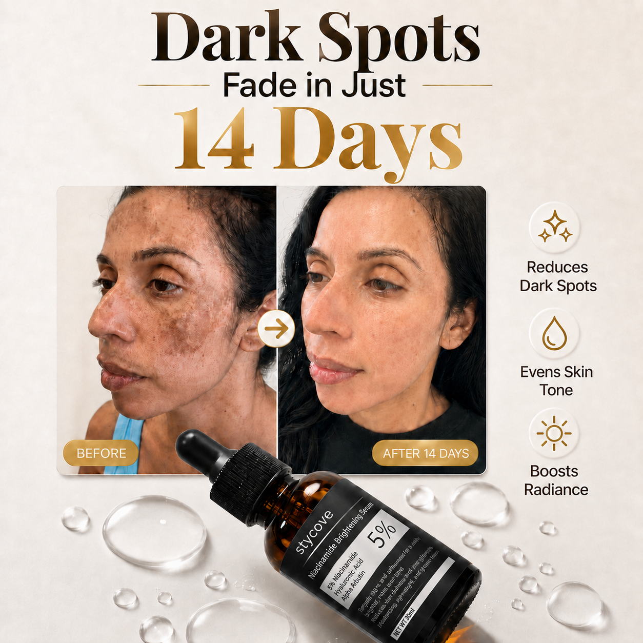 Stycove 5% Niacinamide + Alpha Arbutin Dark Spot Serum
