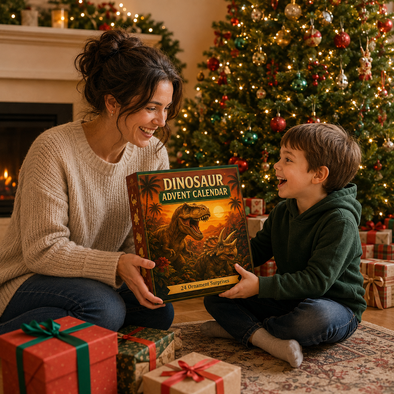 🦖Dinosaur Advent Calendar, 24‑Day Christmas Countdown Calendar