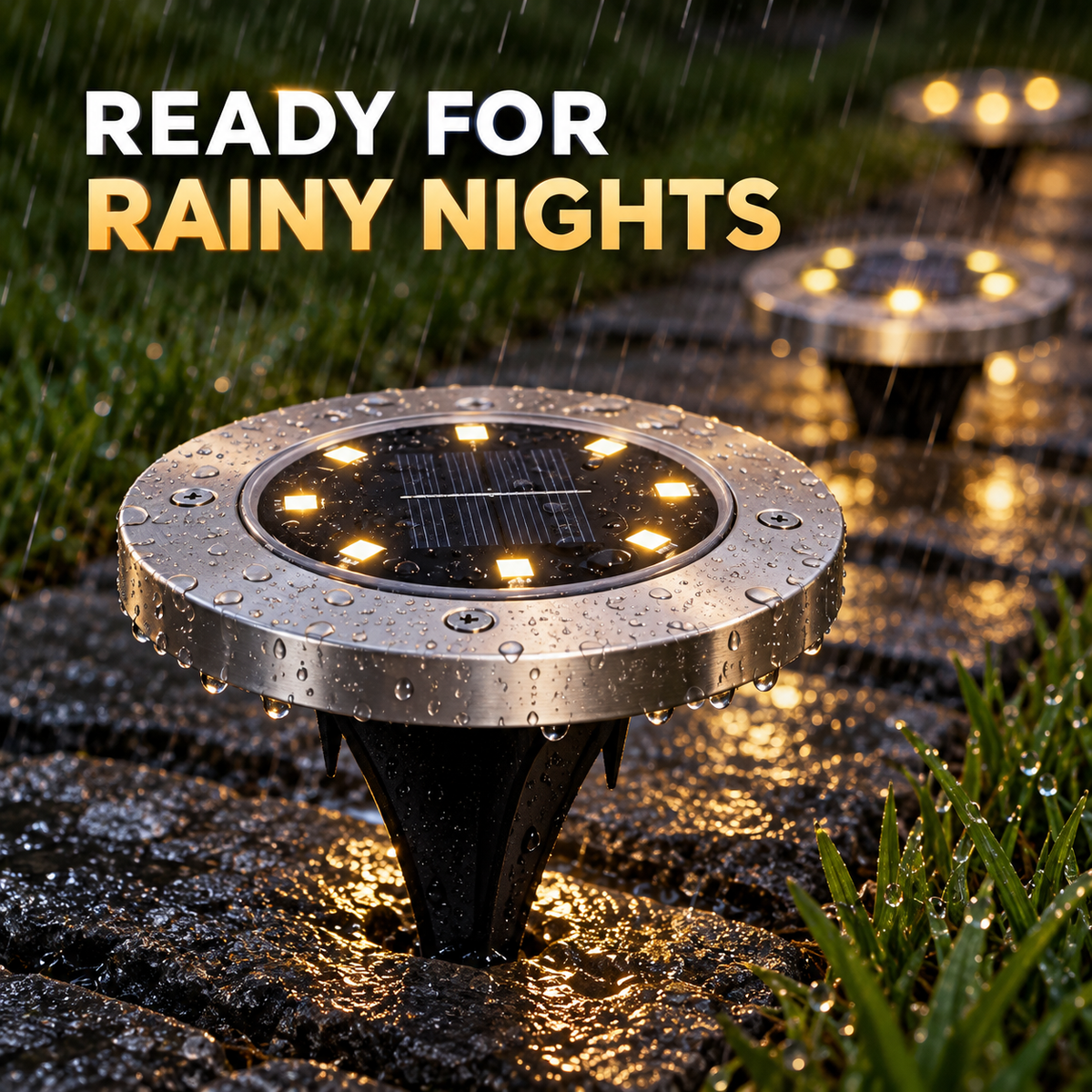 Outdoor Solar Disk Lights – Waterproof In-Ground Landscape Lighting