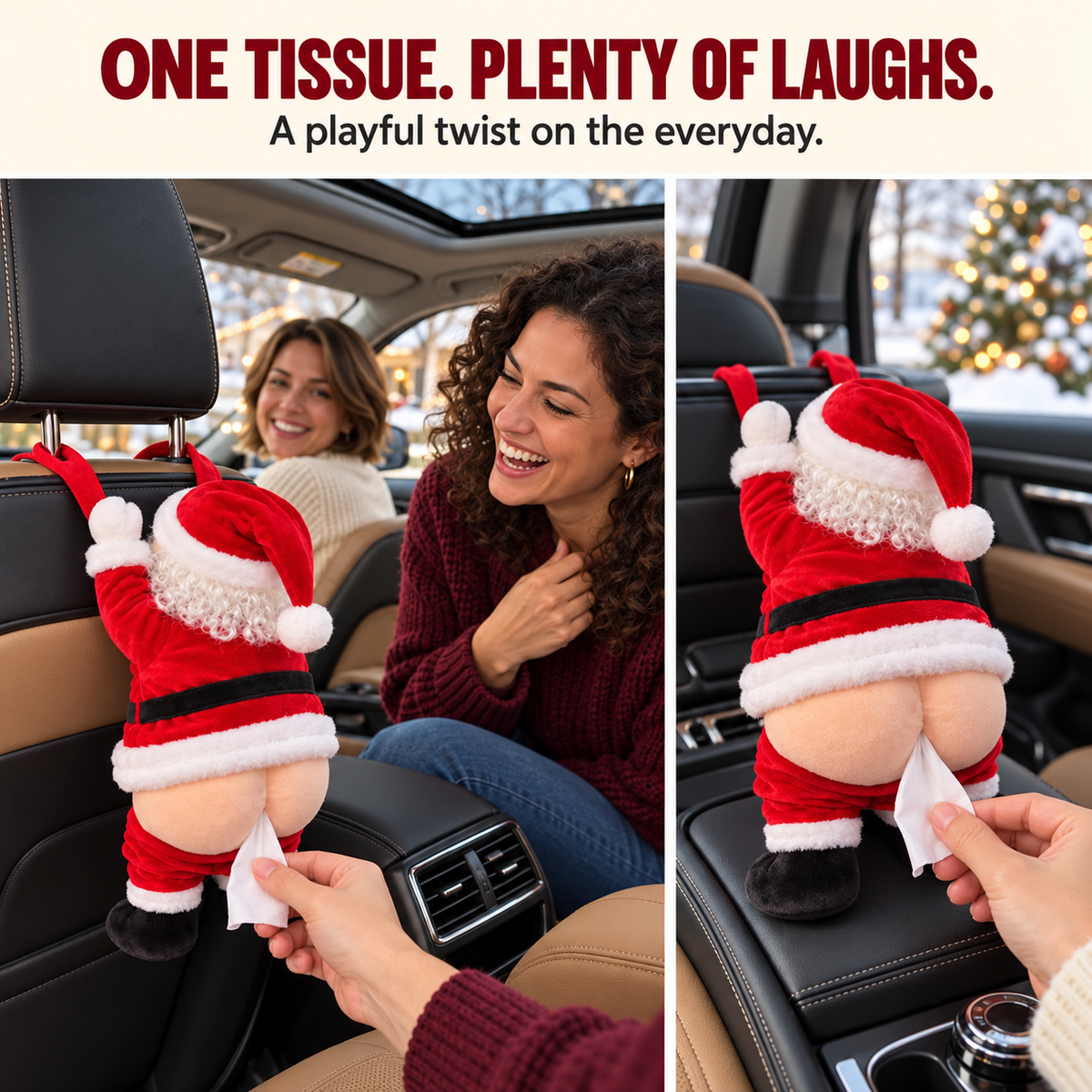 π
Funny Santa Butt Tissue Box π