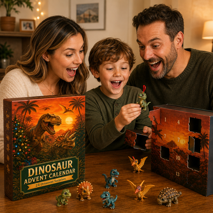 🦖Dinosaur Advent Calendar, 24‑Day Christmas Countdown Calendar