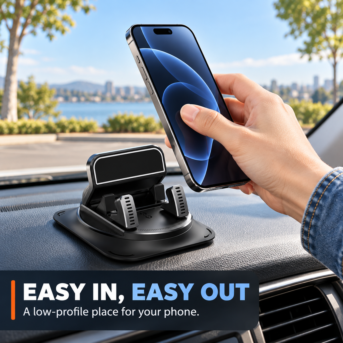 360 Degree Rotational Car Dashboard Phone Mount