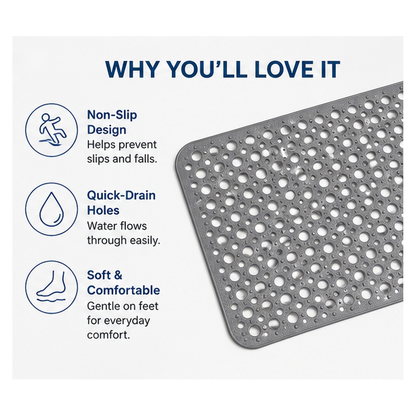 💧 SafeStep Bathroom Safety Mat - Make Every Shower Feel Safer 🚿