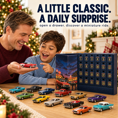 24 Days of Classic American Cars Advent Calendar – 24 Vintage Ride Collectibles for Car Lovers