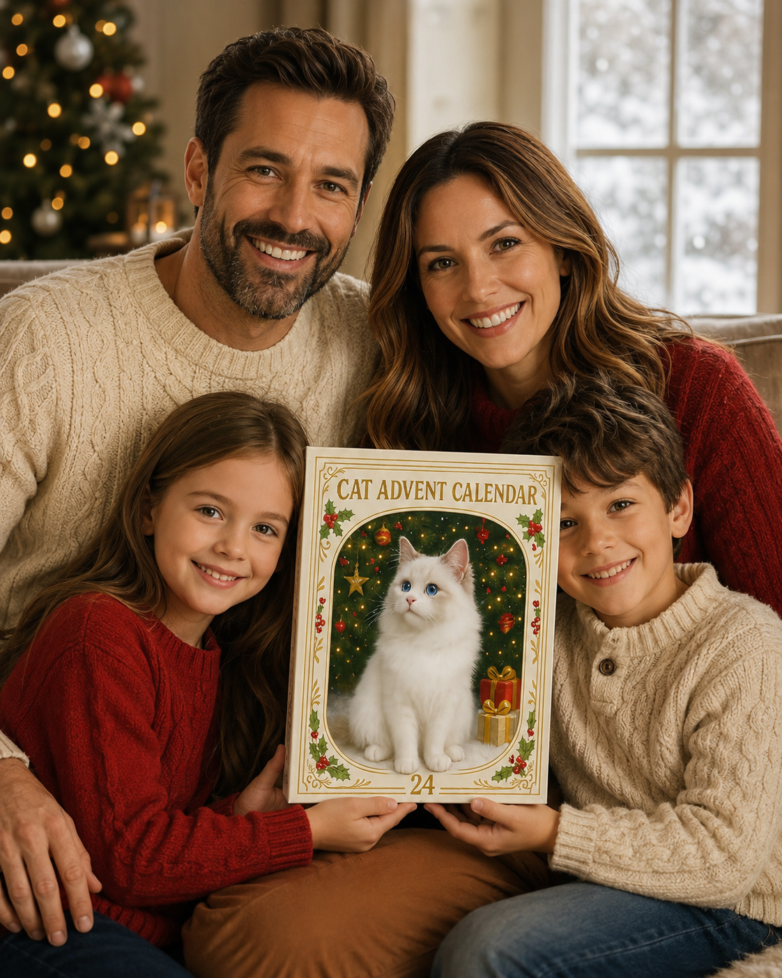Advent Calendar 2026 Cat Advent Calendar Gift for Adults Friends Cat Owners and Lovers Christmas Holiday Countdown Gift 24 Designs Cats Charm Christmas Tree Ornament