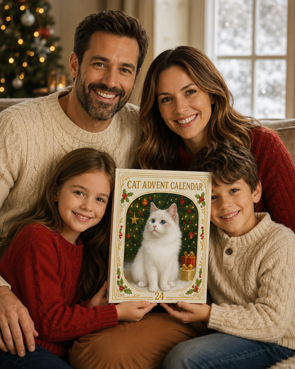 Advent Calendar 2026 Cat Advent Calendar Gift for Adults Friends Cat Owners and Lovers Christmas Holiday Countdown Gift 24 Designs Cats Charm Christmas Tree Ornament