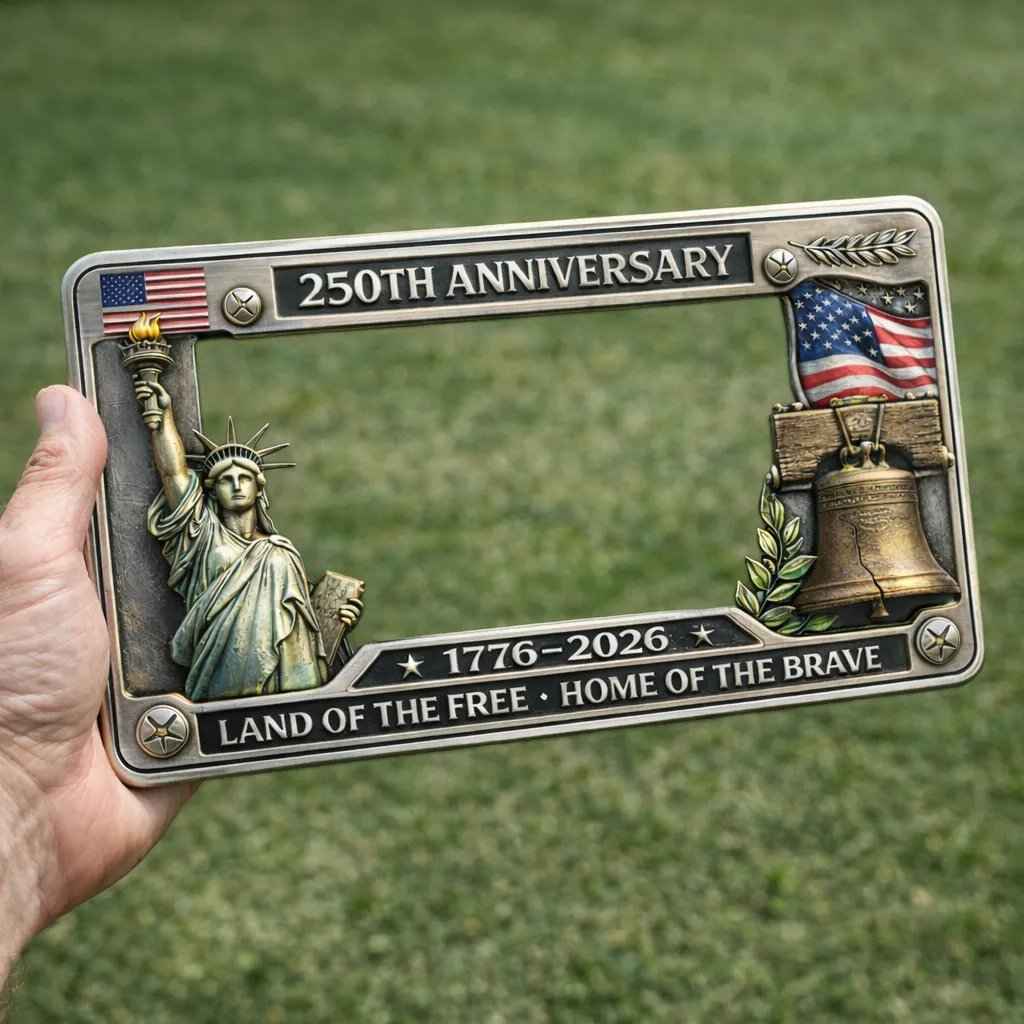 🗽🇺🇸 250th Anniversary Commemorative License Plate Frame🚗