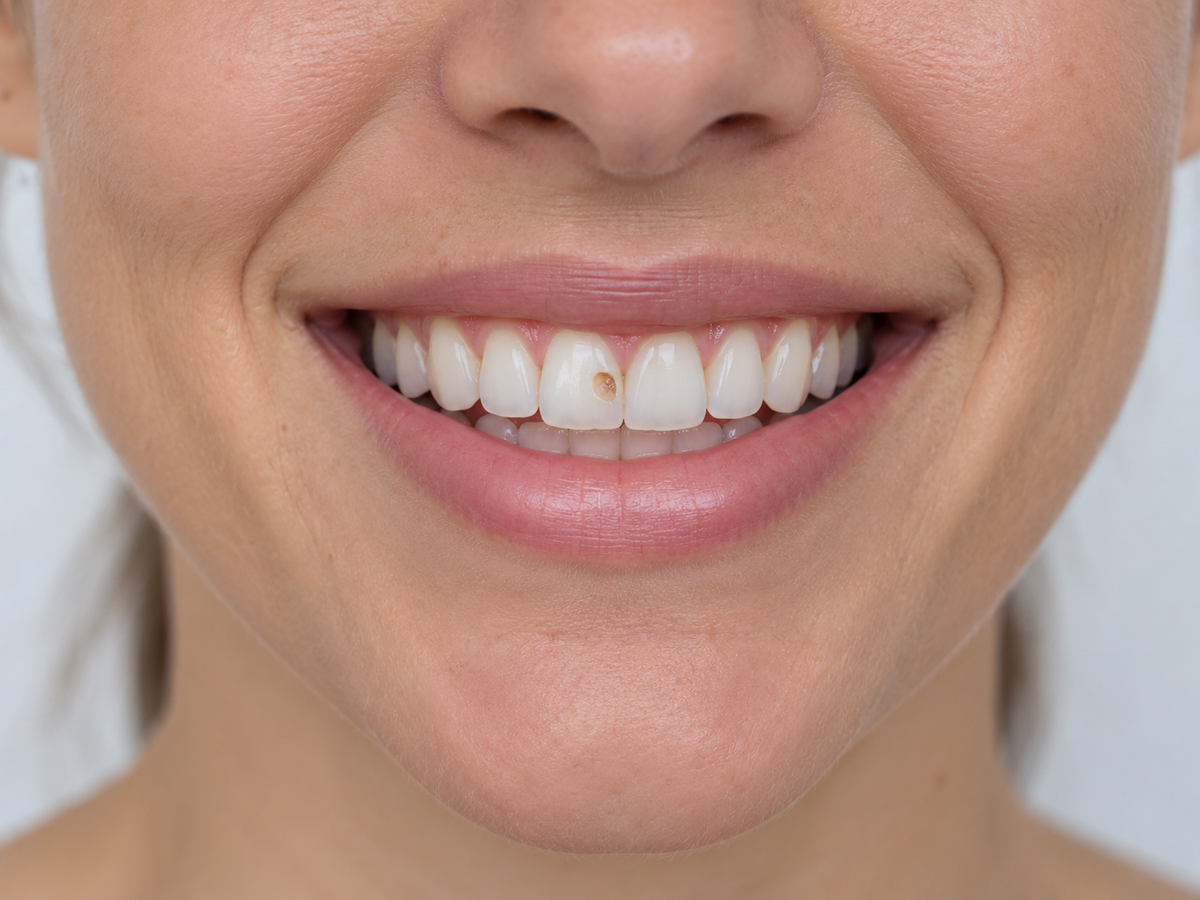 Illustrative tooth view, not a documented Stycove treatment result