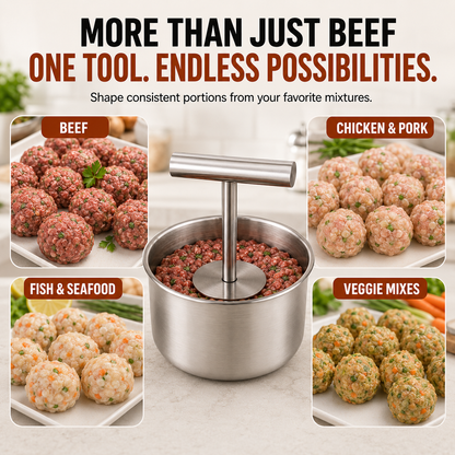 🍝 FAMILY KITCHEN DEAL | Stainless Steel Meatball Press – Make Uniform Meatballs for Pasta, Dinner & Meal Prep