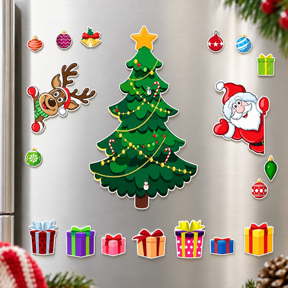 Christmas Refrigerator Magnets Fridge Decorations Set