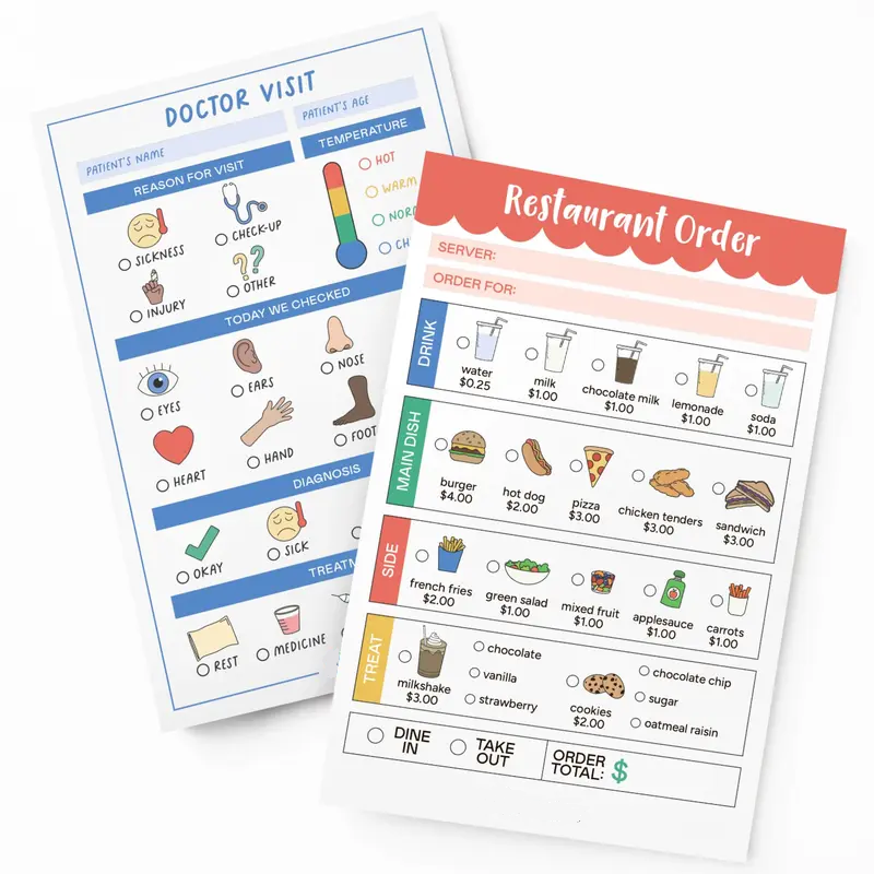 Playtime Notepads For Kids-Imaginative Role Play