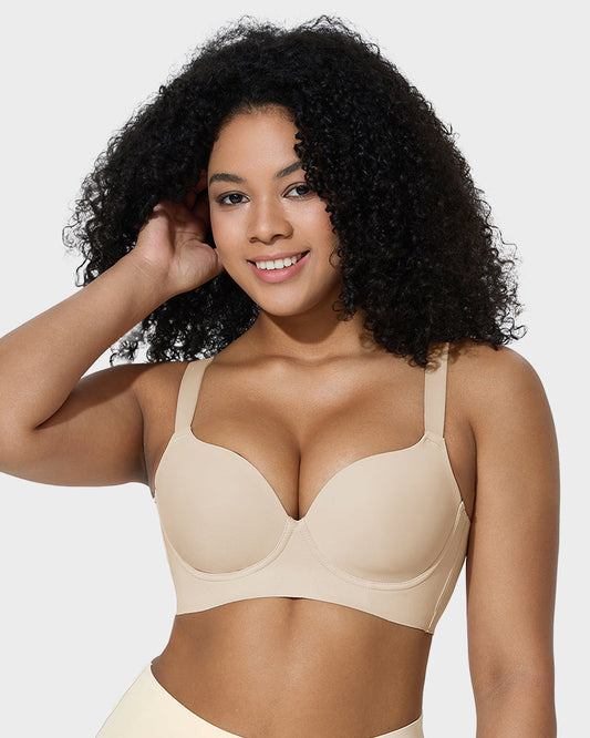 2026 Sexy Deep Cup Full Coverage Bra with Shapewear
