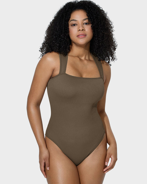Sleeveless Tummy Control Tank Tops Bodysuits