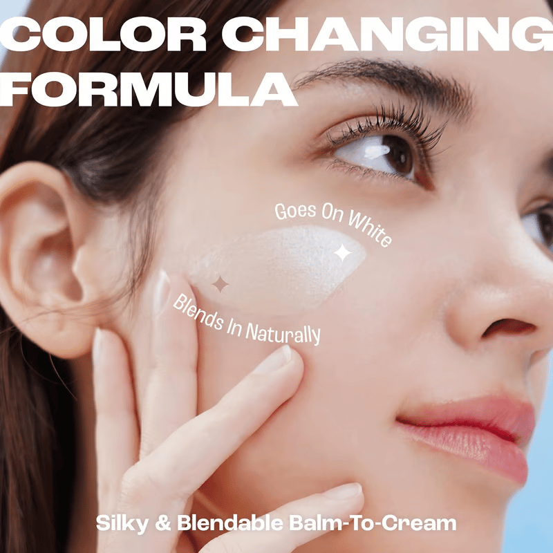 Cream Stick V White Korean Color-Changing Foundation Stick with Volufiline
