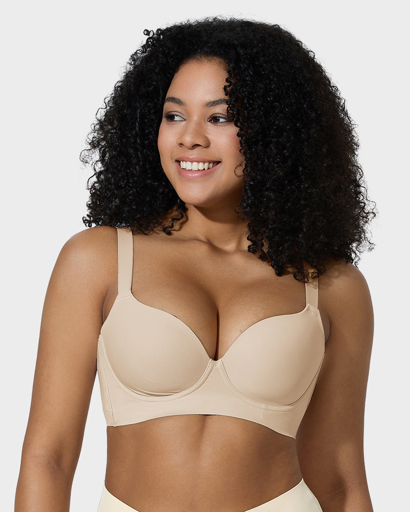 2026 Sexy Deep Cup Full Coverage Bra with Shapewear