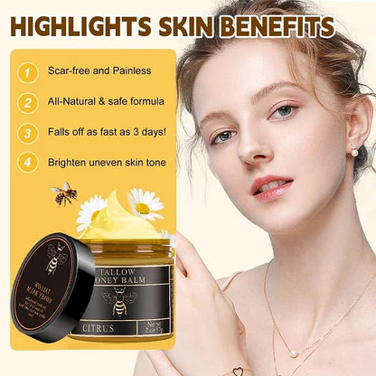 Beef Tallow and Honey Balm for Skin - Handmade All-Natural Moisturizer