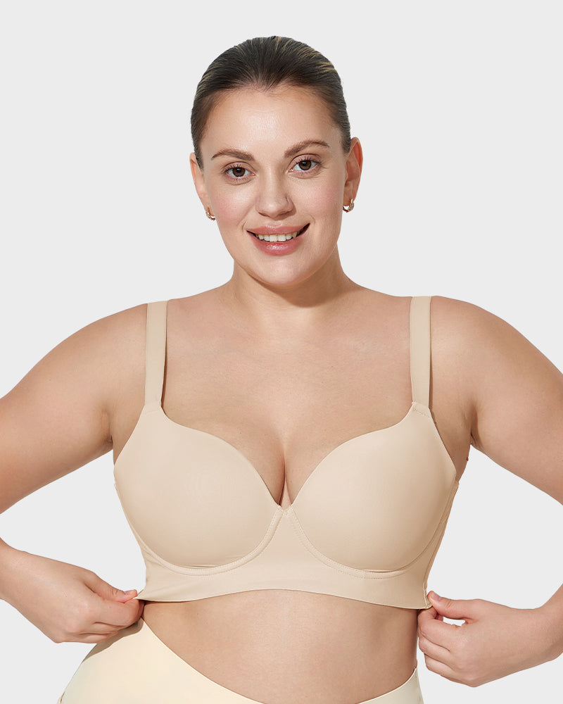 2026 Sexy Deep Cup Full Coverage Bra with Shapewear
