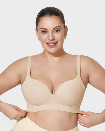 2026 Sexy Deep Cup Full Coverage Bra with Shapewear
