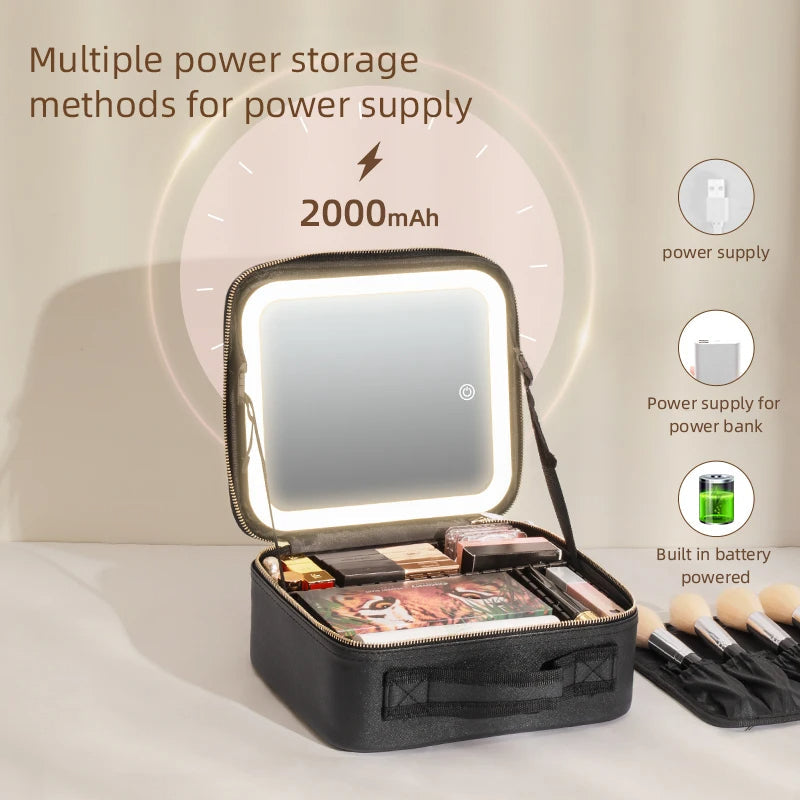 Beauty Reformation Travel Make up Bag WithAdjustableDividers