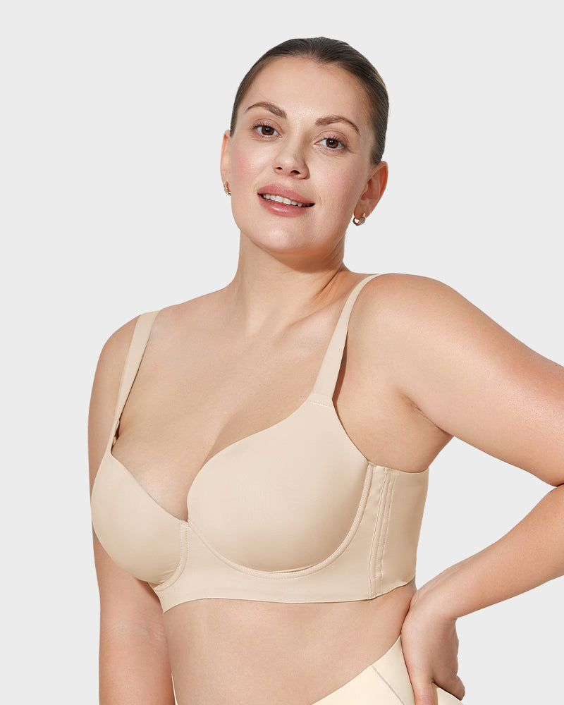 2026 Sexy Deep Cup Full Coverage Bra with Shapewear