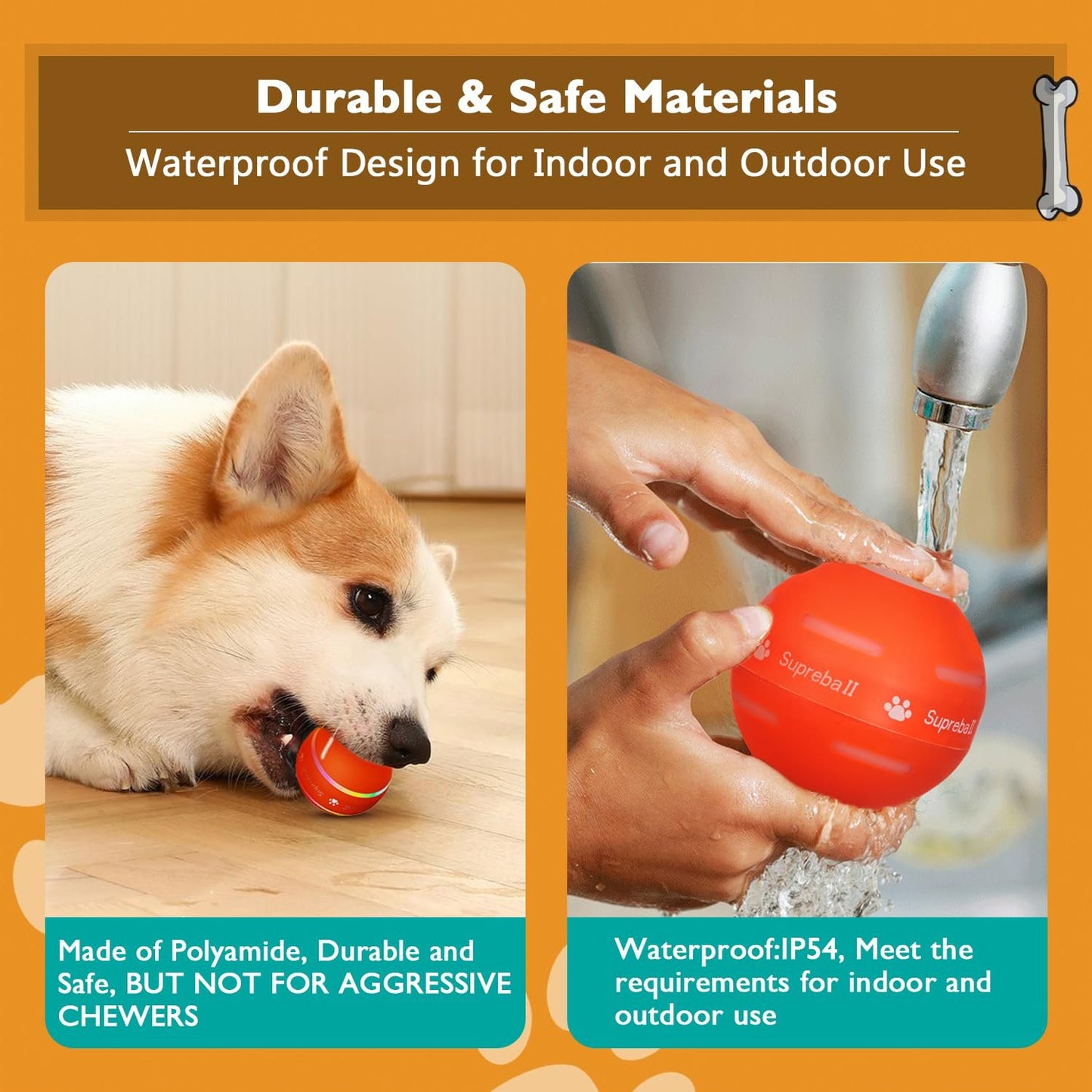 Interactive Remote Dog Ball