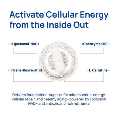 Ateticime NAD+ for Men & Magnesium Complex - Natural Energy, Balance & Recover