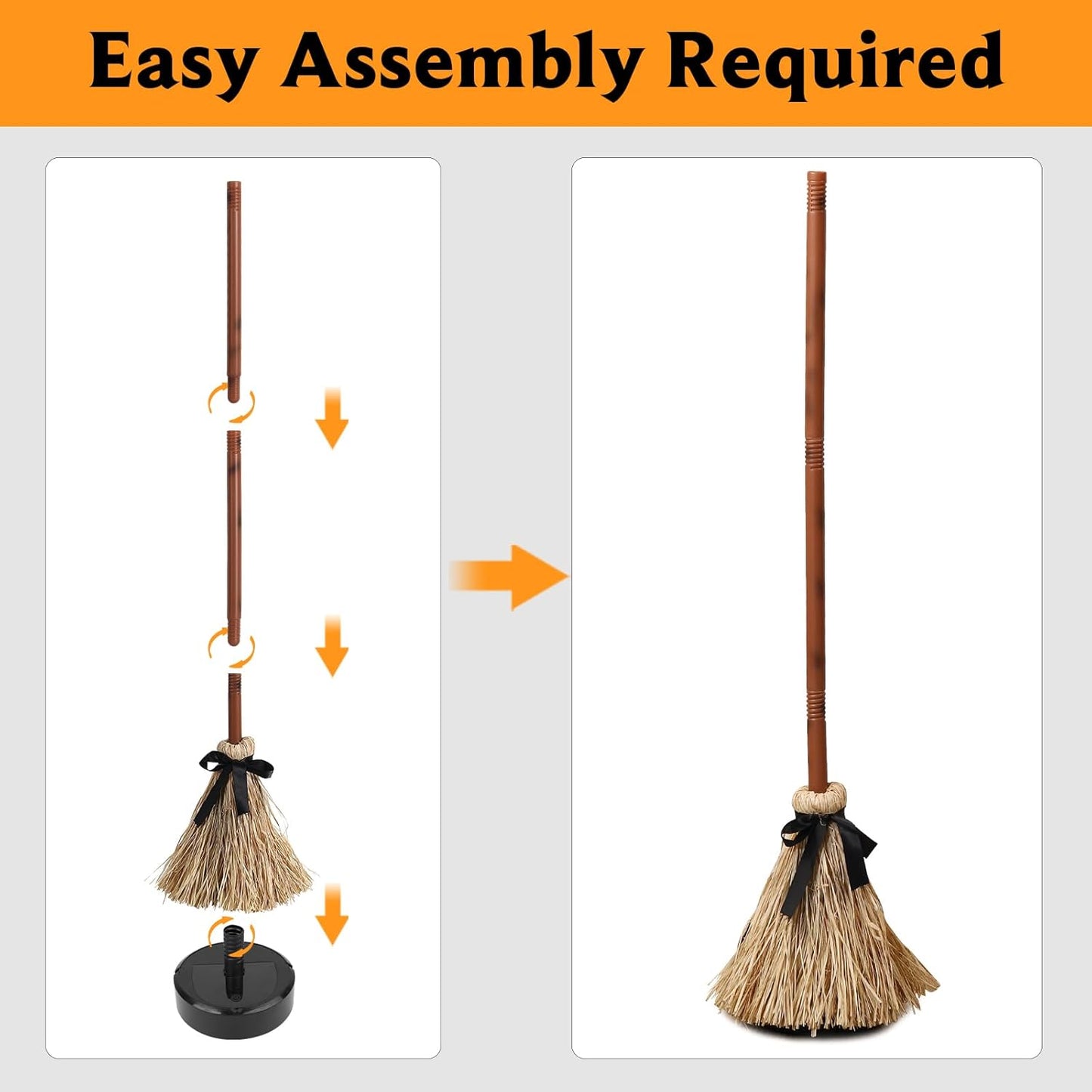 Floating Witch's Broom –Haunted Dancing Broom