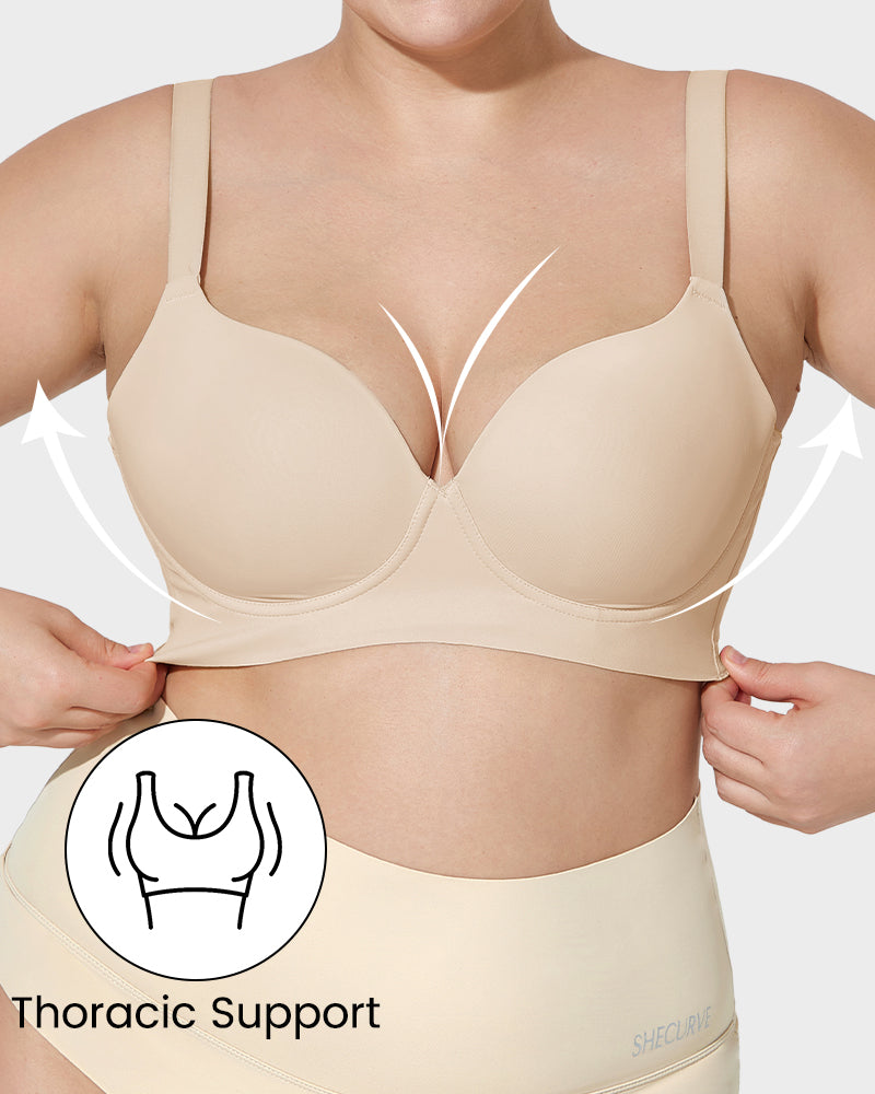 2026 Sexy Deep Cup Full Coverage Bra with Shapewear