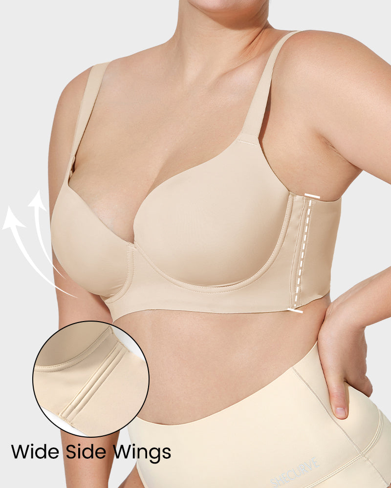 2026 Sexy Deep Cup Full Coverage Bra with Shapewear