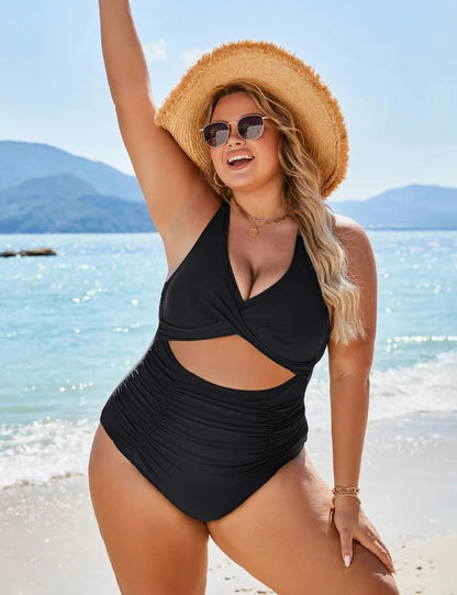 One Piece Swimsuits Push Up Tummy Control Bathing Suits