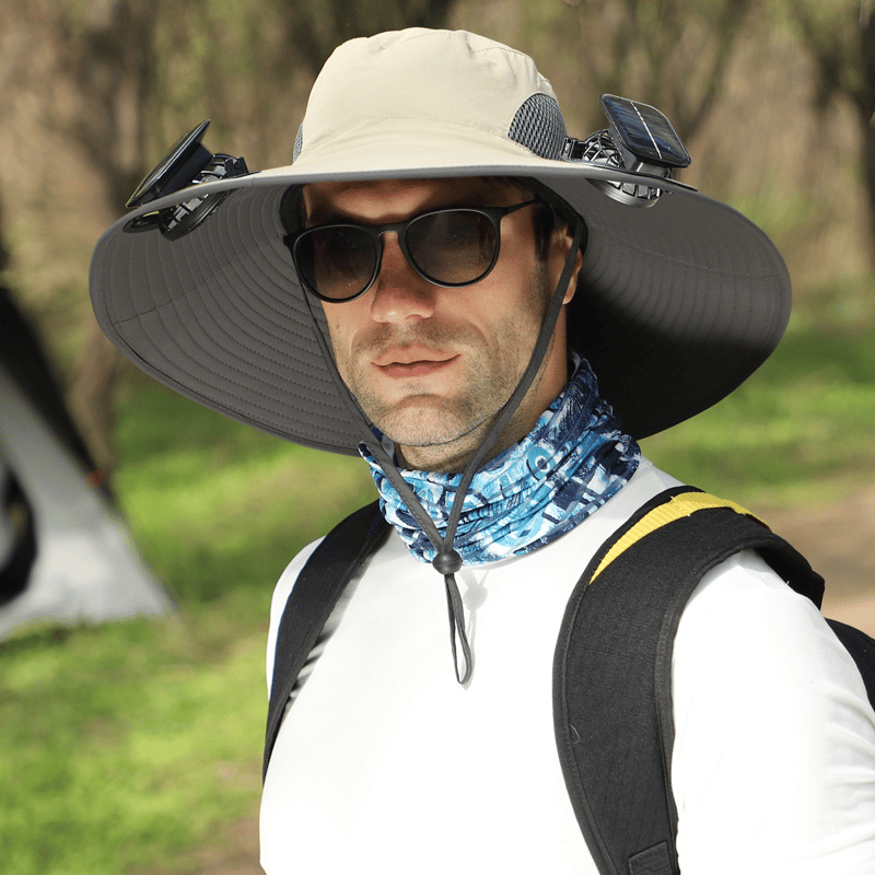 2026 New Ultralight Solar Fan Sun Hat – Lighter Than a Baseball!