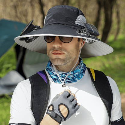 2026 New Ultralight Solar Fan Sun Hat – Lighter Than a Baseball!