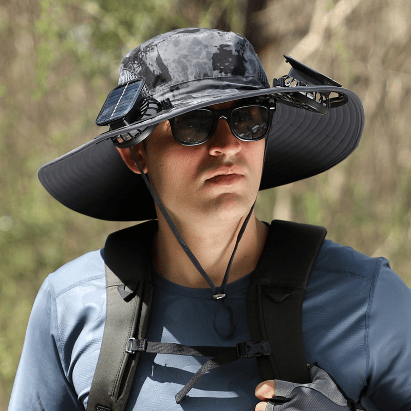 2026 New Ultralight Solar Fan Sun Hat – Lighter Than a Baseball!