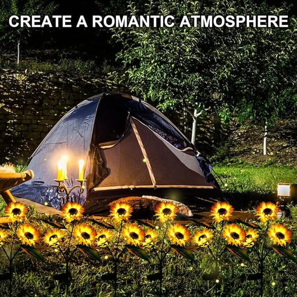 Solar LED Sunflower Garden Lights-29.6inch/74cm