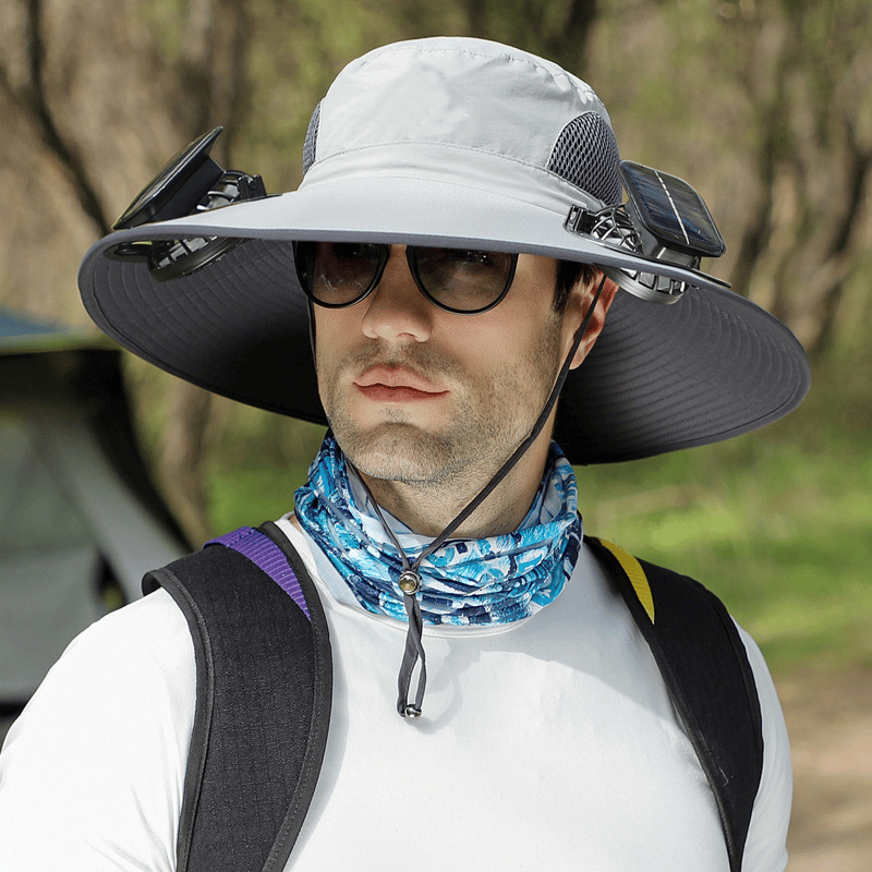 2026 New Ultralight Solar Fan Sun Hat – Lighter Than a Baseball!