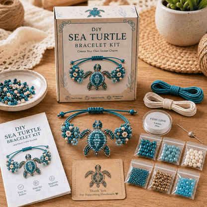 🐙DIY Beaded Bracelet Making Kit