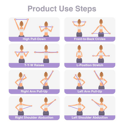 Figure 8 Silicone Resistance Band, Women Home Workout