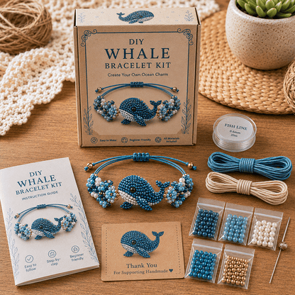 🐙DIY Beaded Bracelet Making Kit