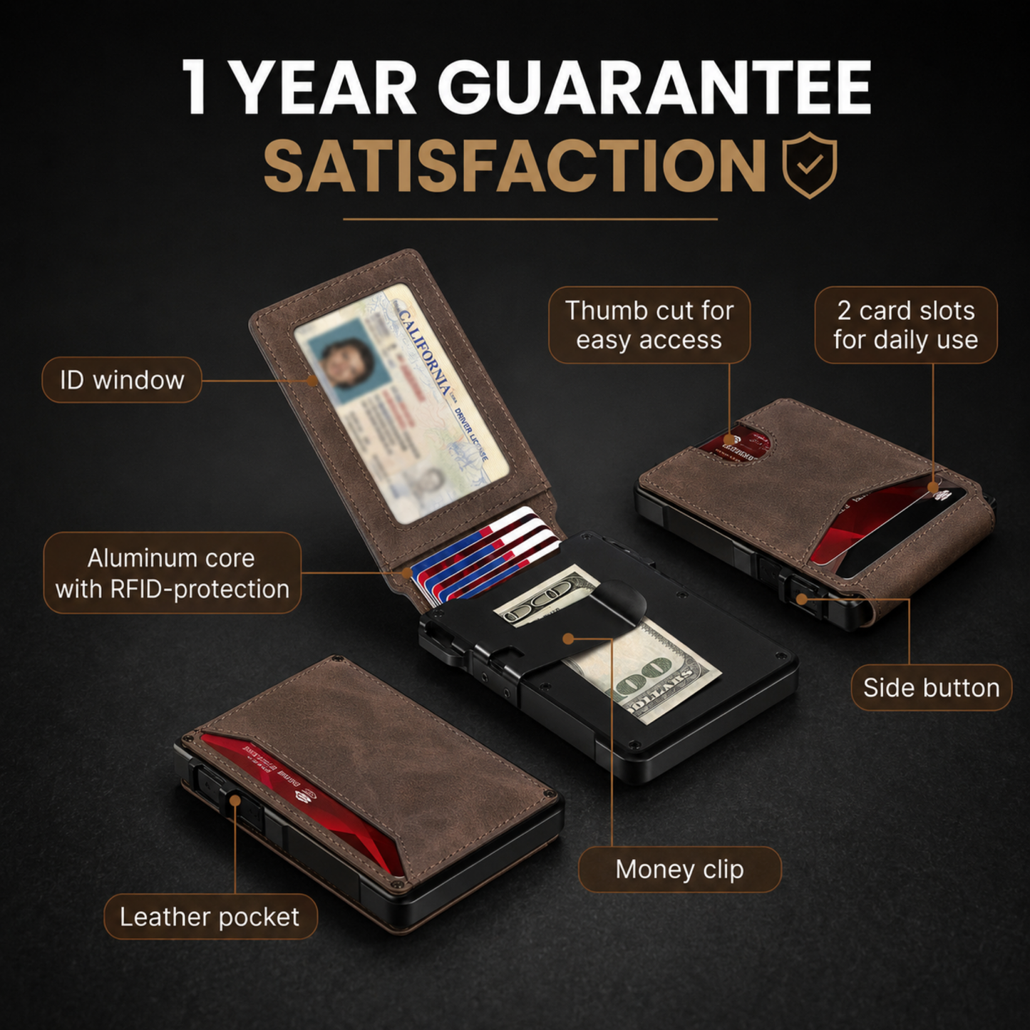 Stycove Minimalist Wallet - Maximum Capacity. Minimal Footprint.
