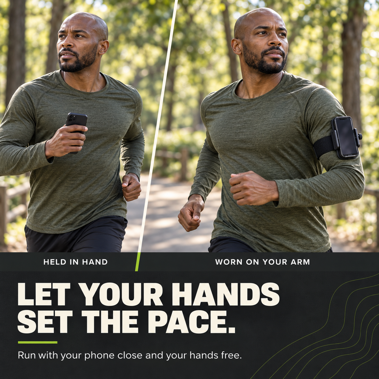 📱 360° Rotating Wrist & Arm Phone Holder – Hands-Free Sports Mount