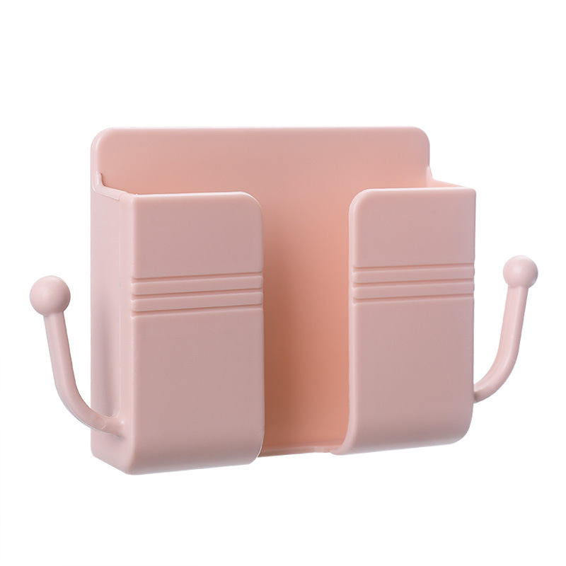 Wall Mount Phone Holder Adhesive Wall Phone Mount Charging Stand and Remote