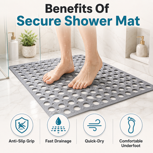 💧 SafeStep Bathroom Safety Mat - Make Every Shower Feel Safer 🚿