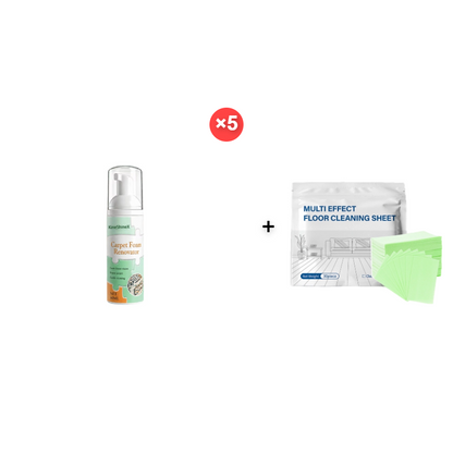 Waterless Carpet Foam Stain Remover with Towel