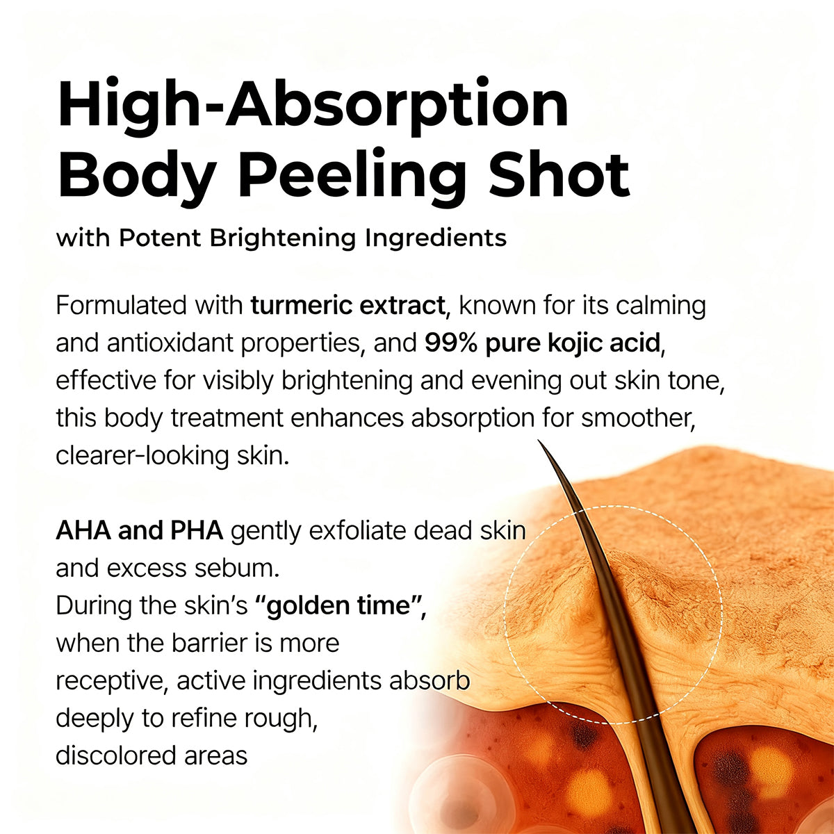 🌸 New! Peeling Shot Keratin Care Kojic Acid Turmeric Spray