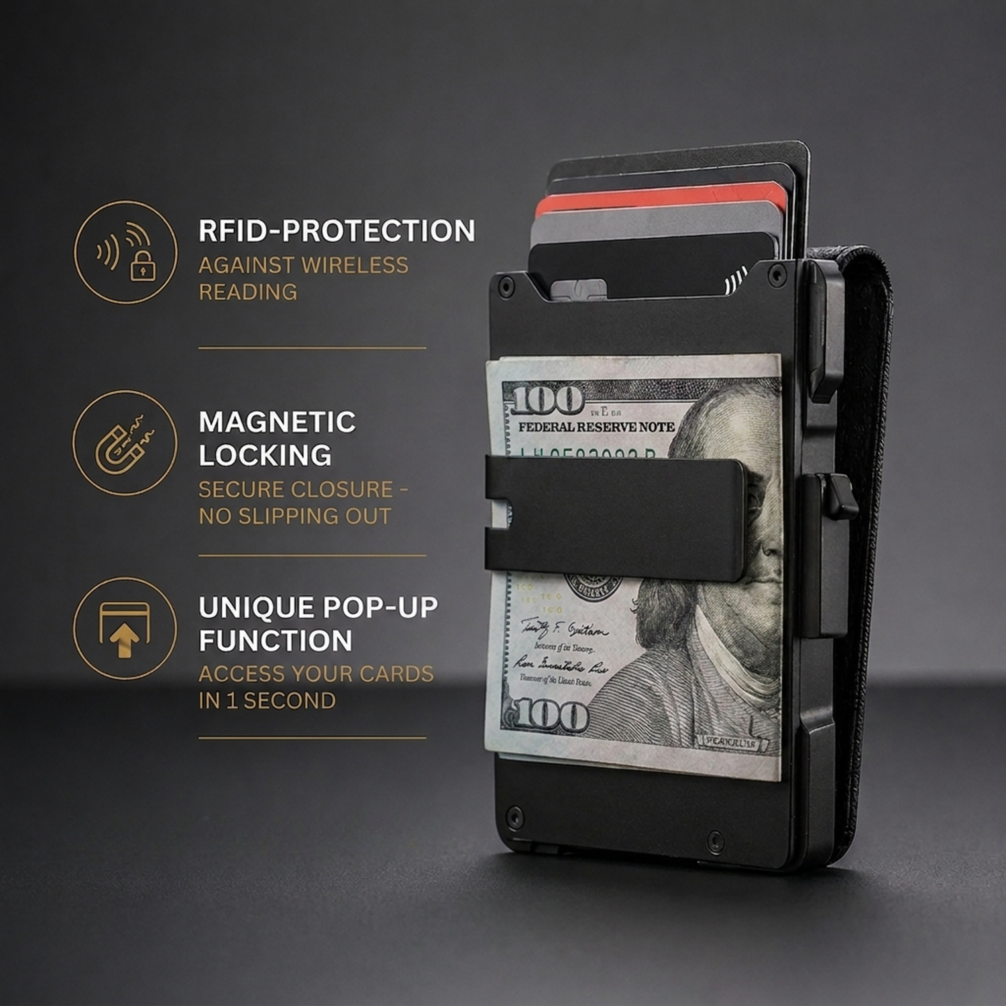 Stycove Minimalist Wallet - Maximum Capacity. Minimal Footprint.